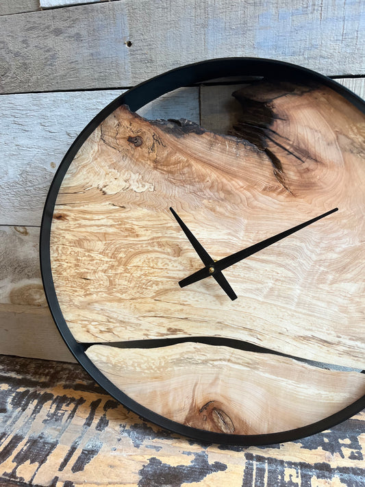 Live Edge Wood Clock (18”)