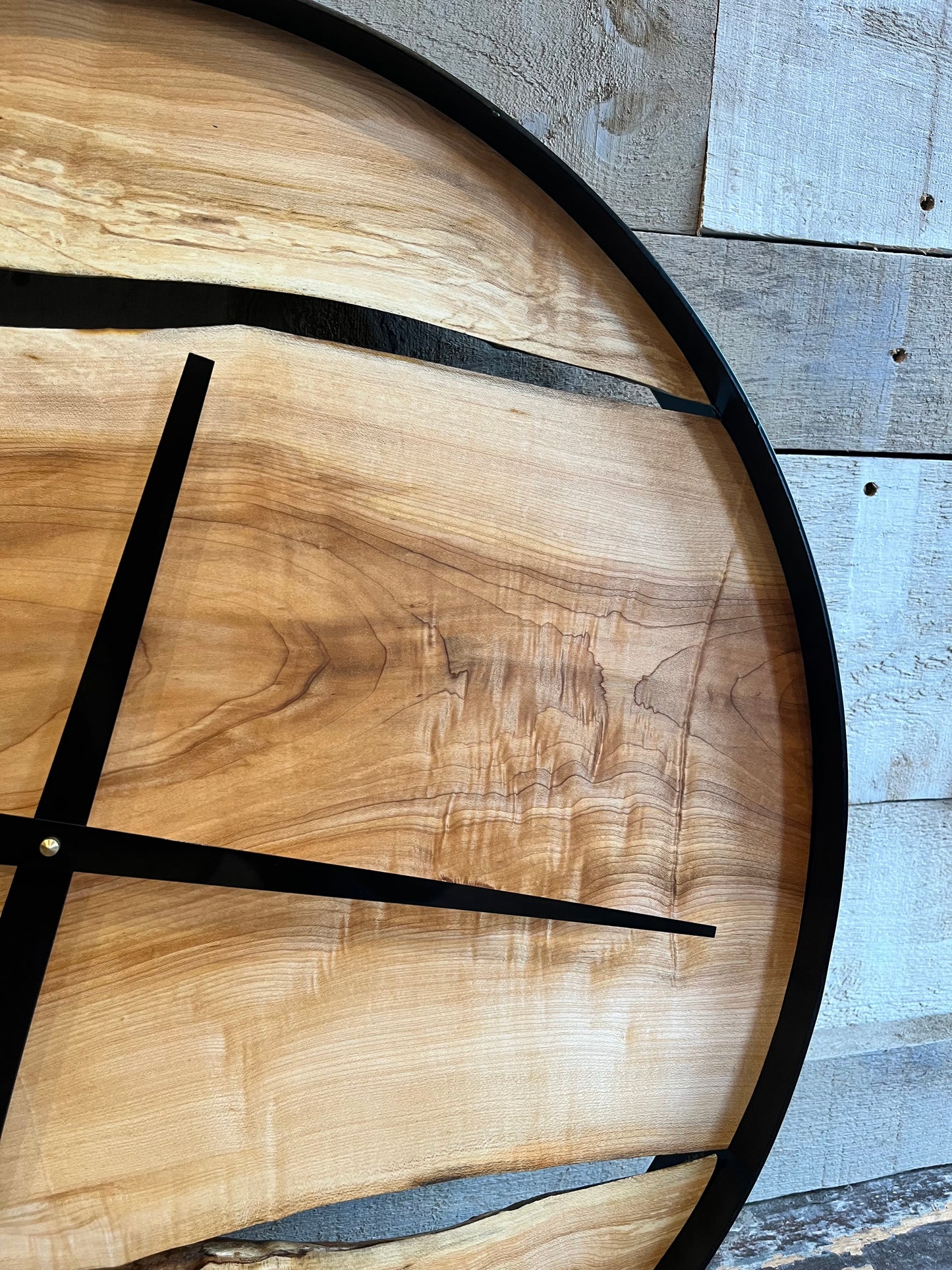 Live Edge Wood Clock (24")