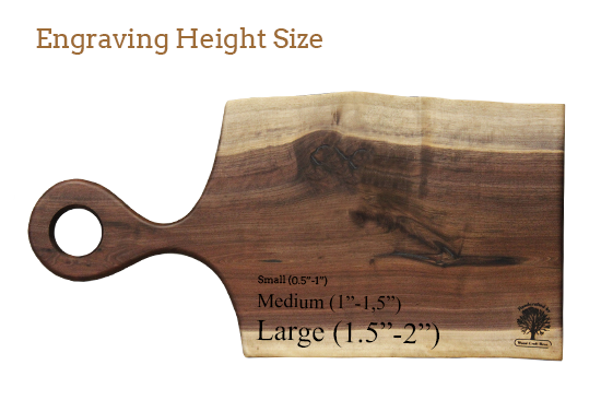 Live Edge Medium Serving Board (WBM627)-Wooden Platter Boards