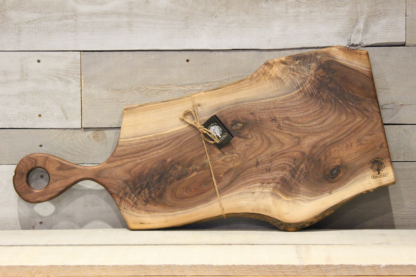 Live Edge Large Serving Board (WBL609)-Wooden Serving Board-Woodcraft Bros