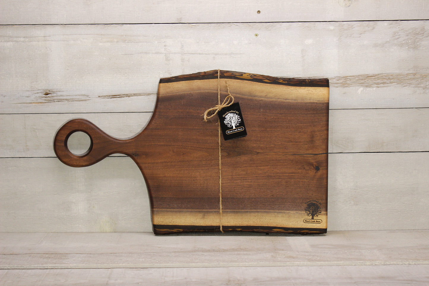 Live Edge Medium Wooden Serving Board (WBM701) | Wooden Charcuterie Board