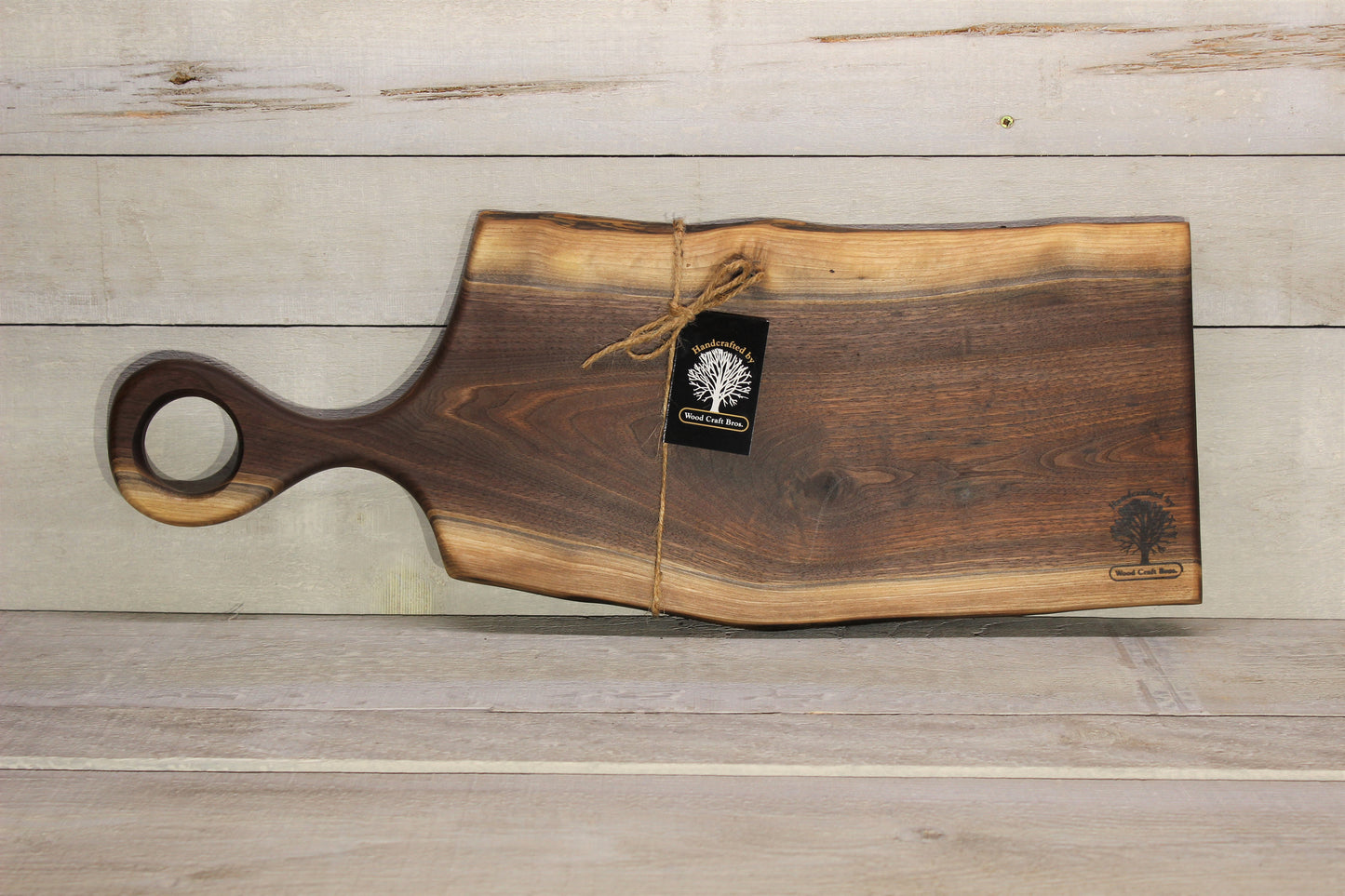 Live Edge Medium Wooden Serving Board (WBM718) | Woodcraft Bros