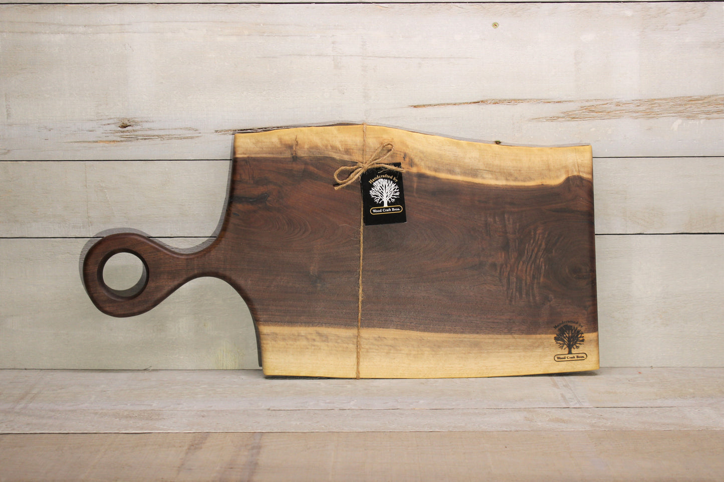 Live Edge Medium Wooden Serving Board (WBM719) | Woodcraft Bros