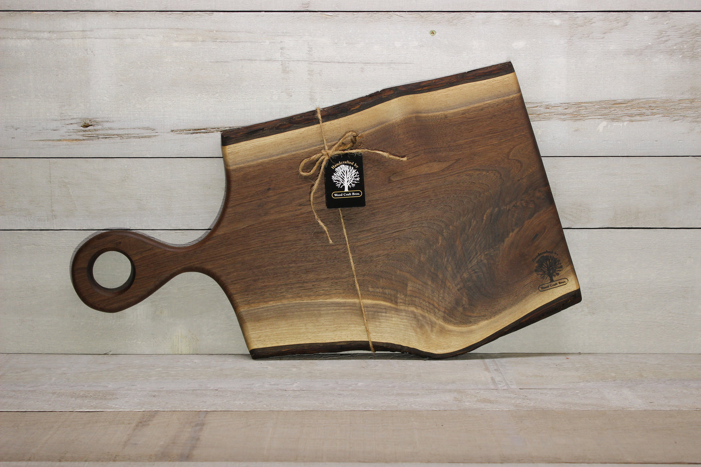 Live Edge Medium Wooden Serving Board (WBM721) | Woodcraft Bros