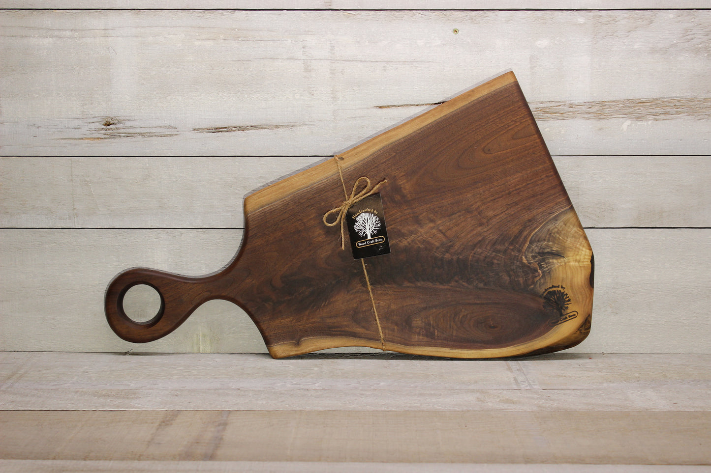 Live Edge Medium Wooden Serving Board (WBM722) | Woodcraft Bros