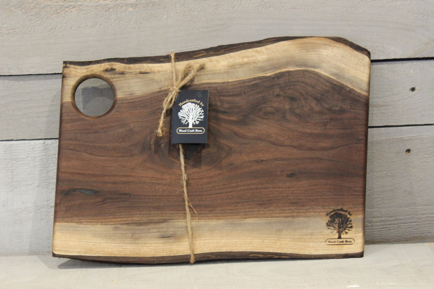 Live Edge Small Serving Board (WBS616)-Small Wooden Cheese Tray-Woodcraft Bros