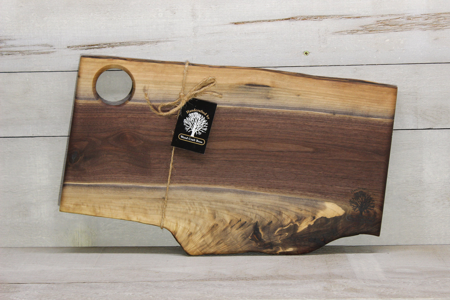 Live Edge Small Serving Board (WBS704)-Wooden Serving Boards-Woodcraft Bros