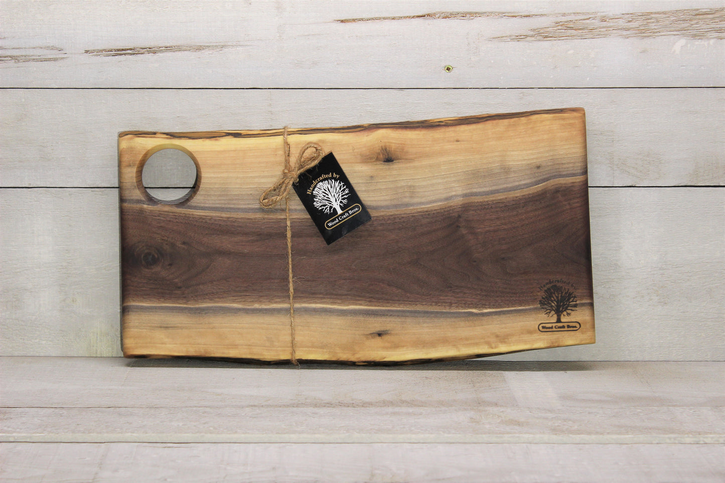 Live Edge Small Serving Board (WBS705)-Wooden Platter Boards-Woodcraft Bros
