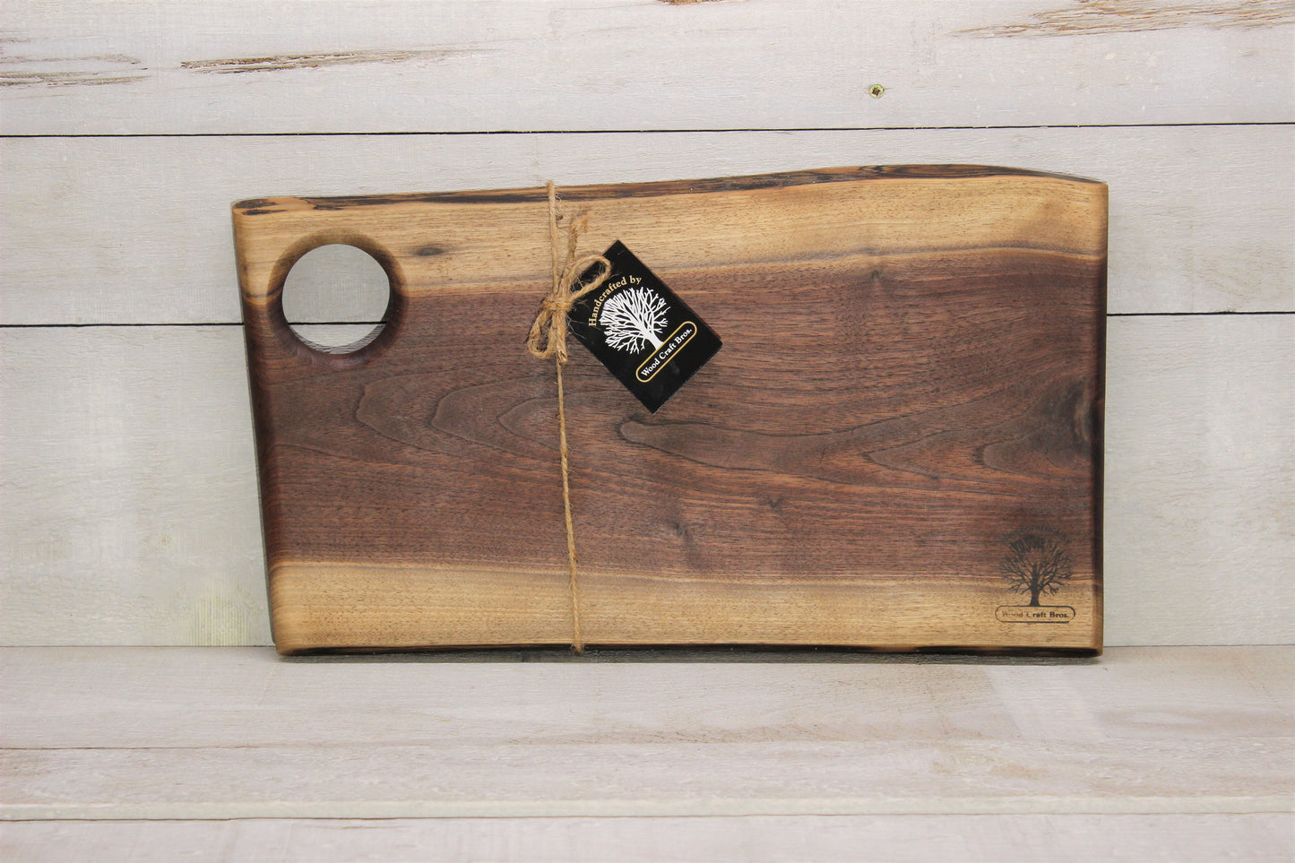 Live Edge Small Serving Board (Wbs707)-Wooden Cheese Tray-woodcraft Bros