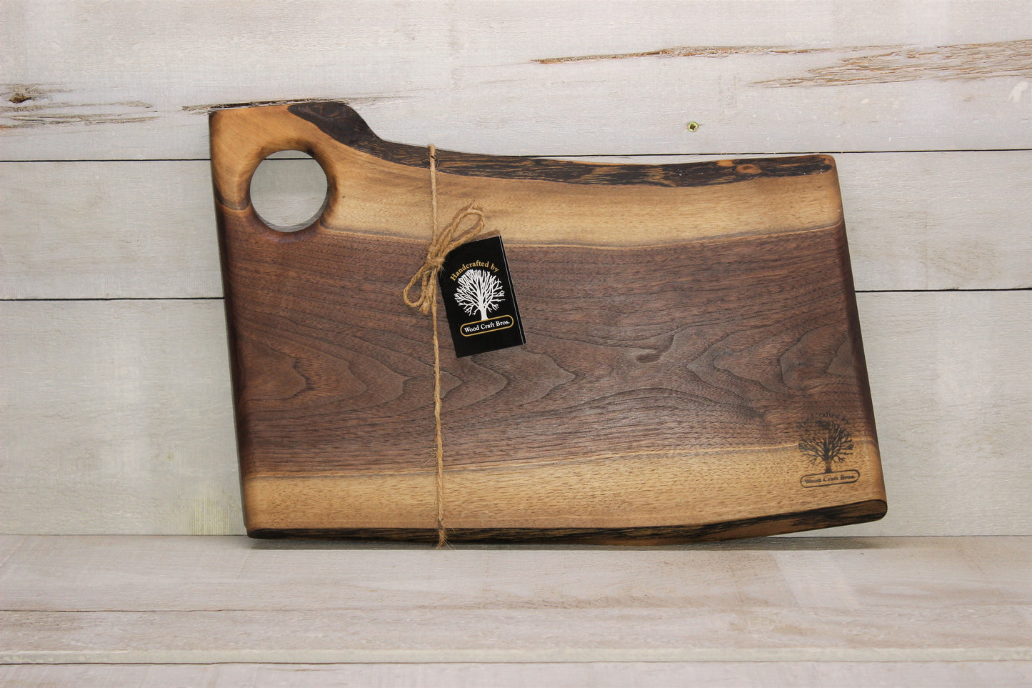 Live Edge Small Serving Board (WBS709)-Wooden Cheese Tray-Woodcraft Bros