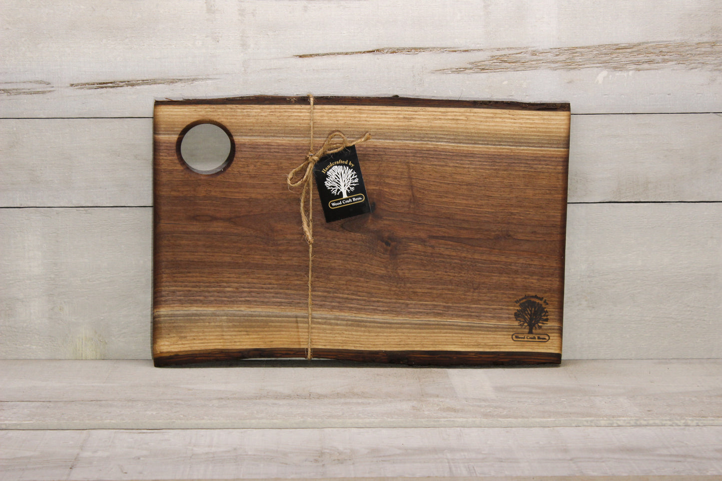 Live Edge Small Serving Board (Wbs711)-Wooden Cheese Tray-woodcraft Bros