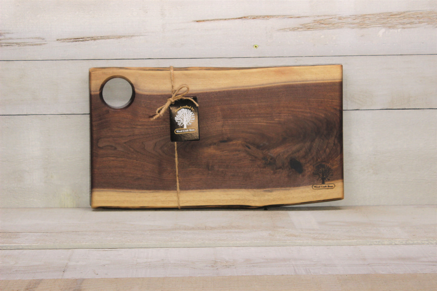 Live Edge Small Serving Board (WBS716)-Small Wooden Serving Boards-Woodcraft Bros
