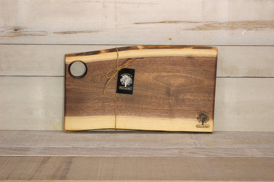 Live Edge Small Serving Board (WBS720)-Wooden Serving Boards-Woodcraft Bros