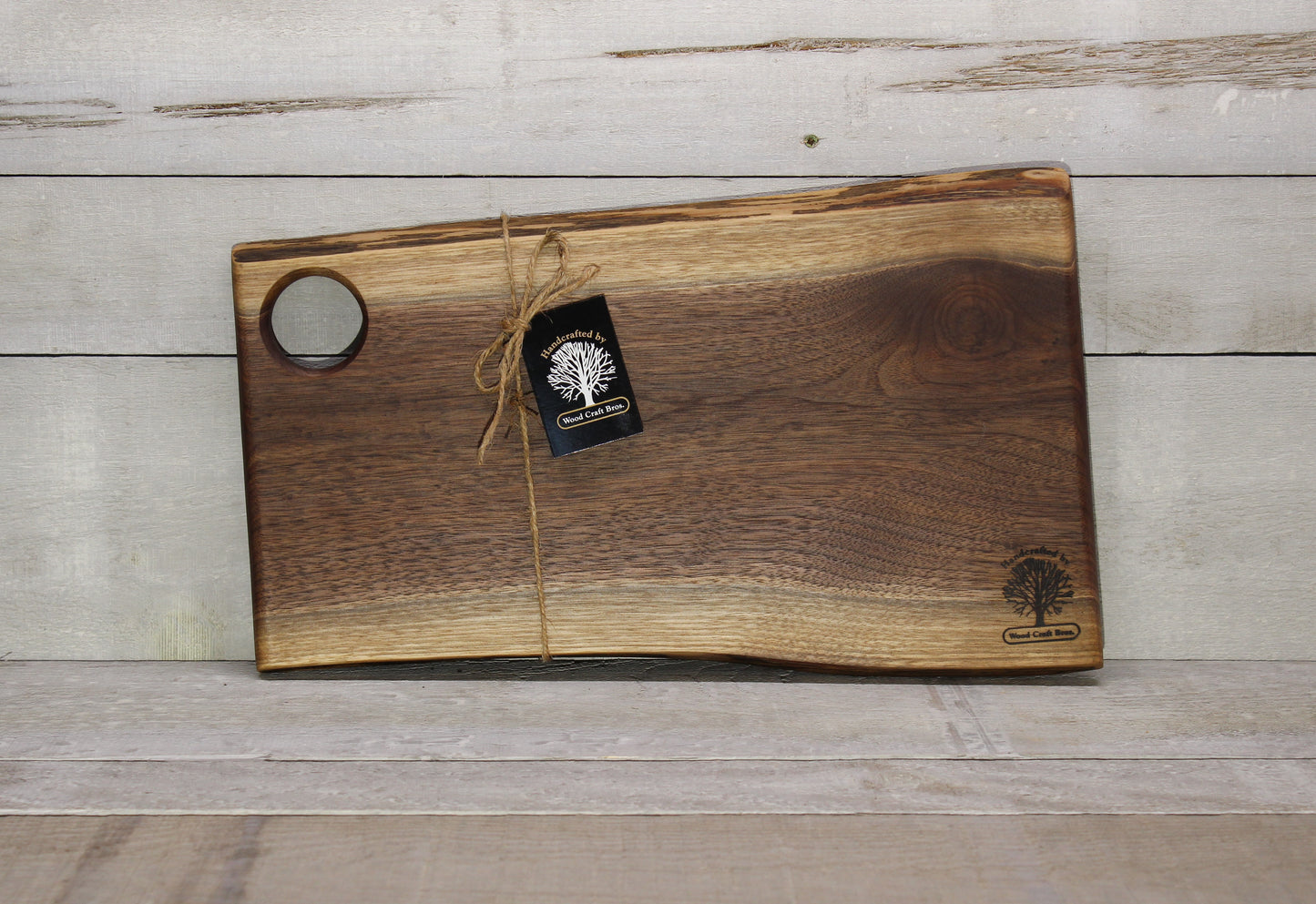 Live Edge Small Serving Board (WBS721)-Wooden Serving Boards-Woodcraft Bros