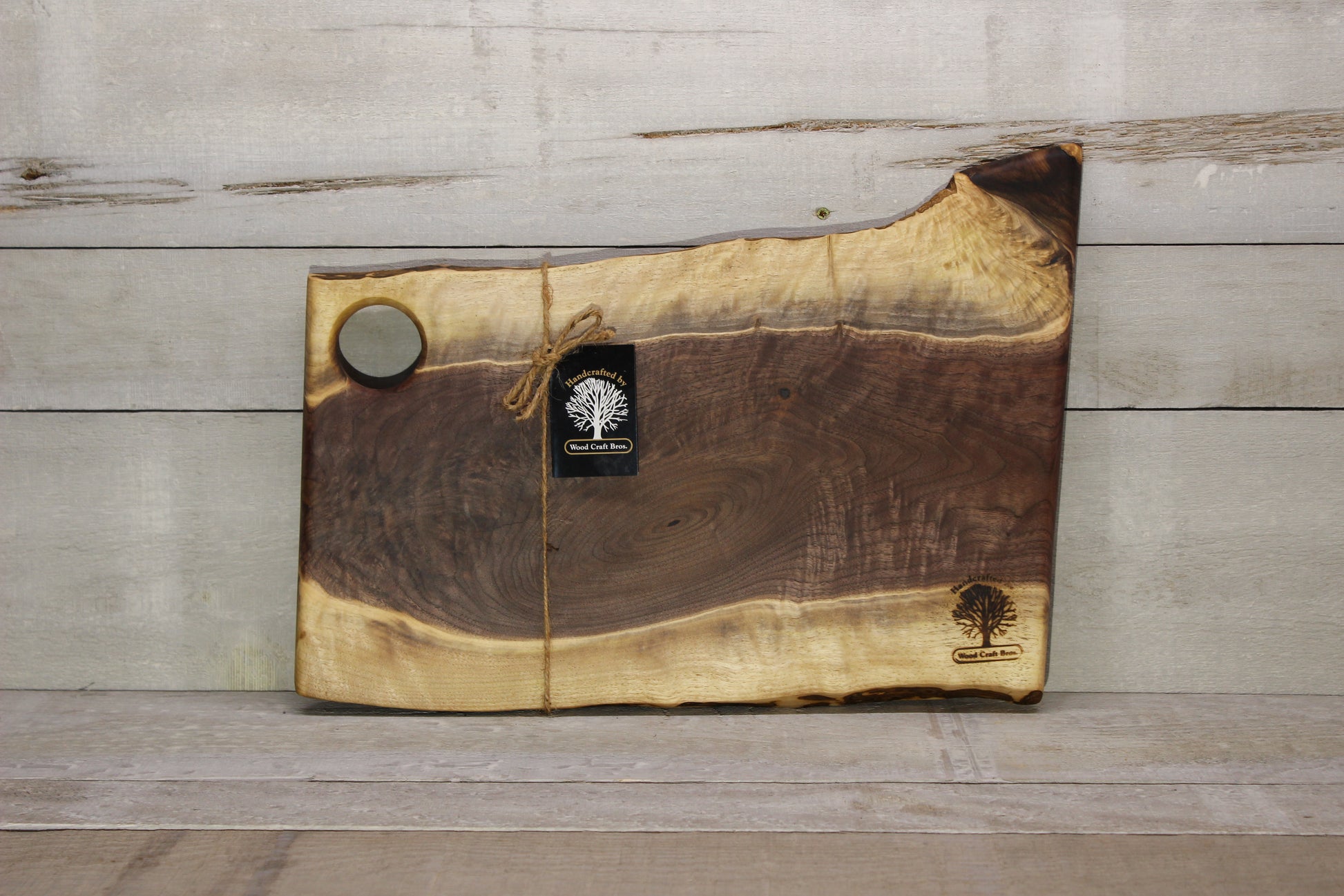Live Edge Small Serving Board (WBS725)-Wooden Serving Boards-Woodcraft Bros