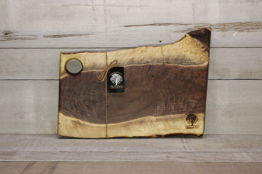 Live Edge Small Serving Board (WBS725)-Wooden Serving Boards-Woodcraft Bros