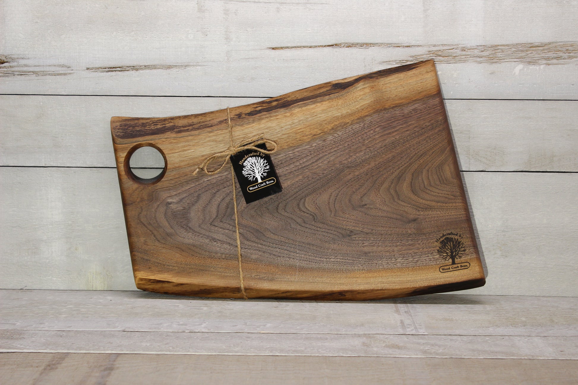 Live Edge Small Serving Board (WBS726)-Wooden Serving Boards-Woodcraft Bros