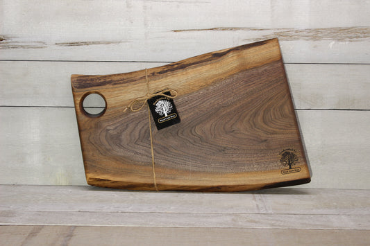 Live Edge Small Serving Board (WBS726)-Wooden Serving Boards-Woodcraft Bros