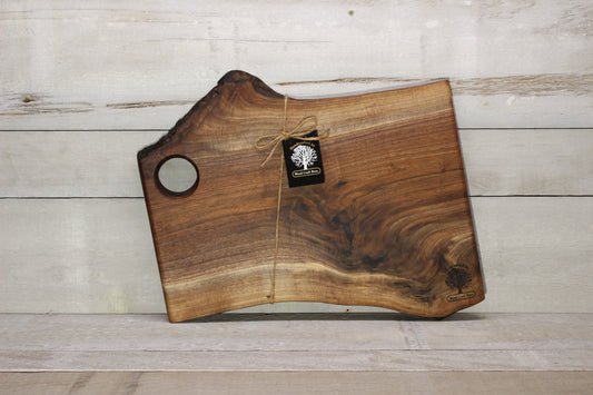Live Edge Small Serving Board (WBS728)-Wooden Serving Boards-Woodcraft Bros