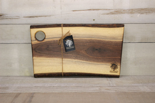 Live Edge Small Serving Board (WBS730)-Wooden Serving Boards-Woodcraft Bros