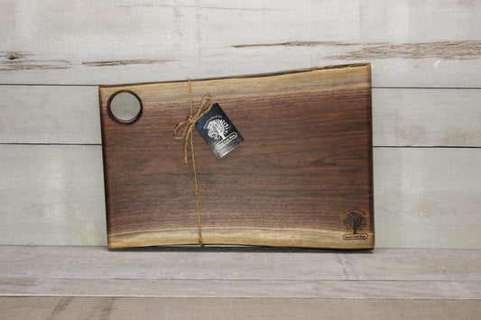 Live Edge Small Serving Board (WBS731)-Wooden Serving Boards-Woodcraft Bros