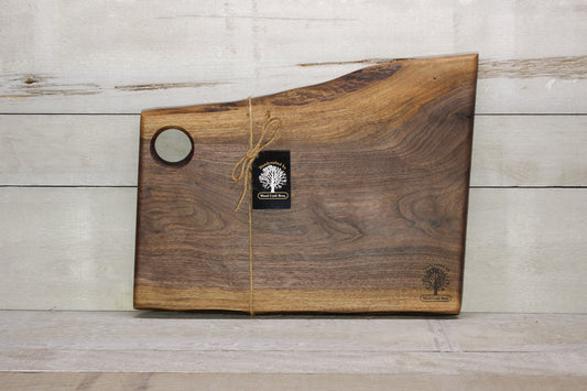 Live Edge Small Serving Board (WBS735)-Wooden Serving Boards-Woodcraft Bros