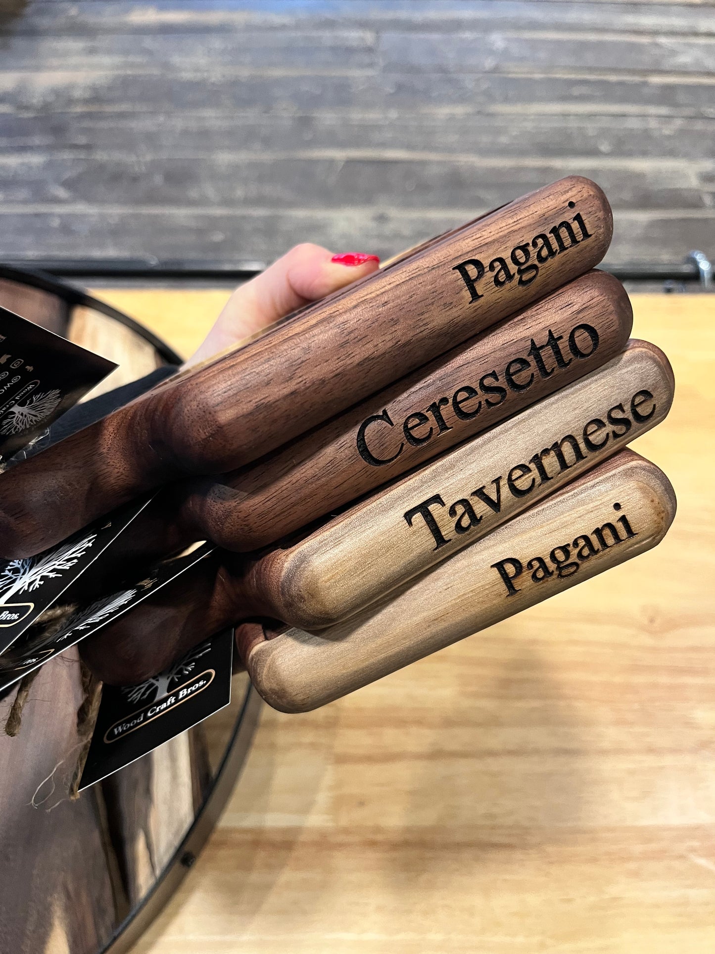 Wooden Serving boards for Espresso | Woodcraft Bros