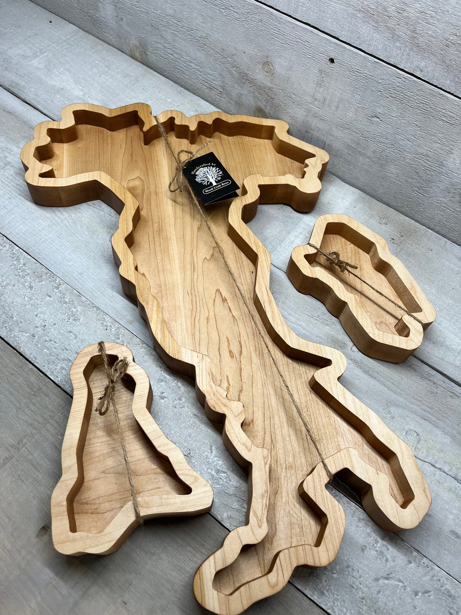 Italy Set-Wooden Platter Boards-Wooden Serving Boards-Woodcraft Bros