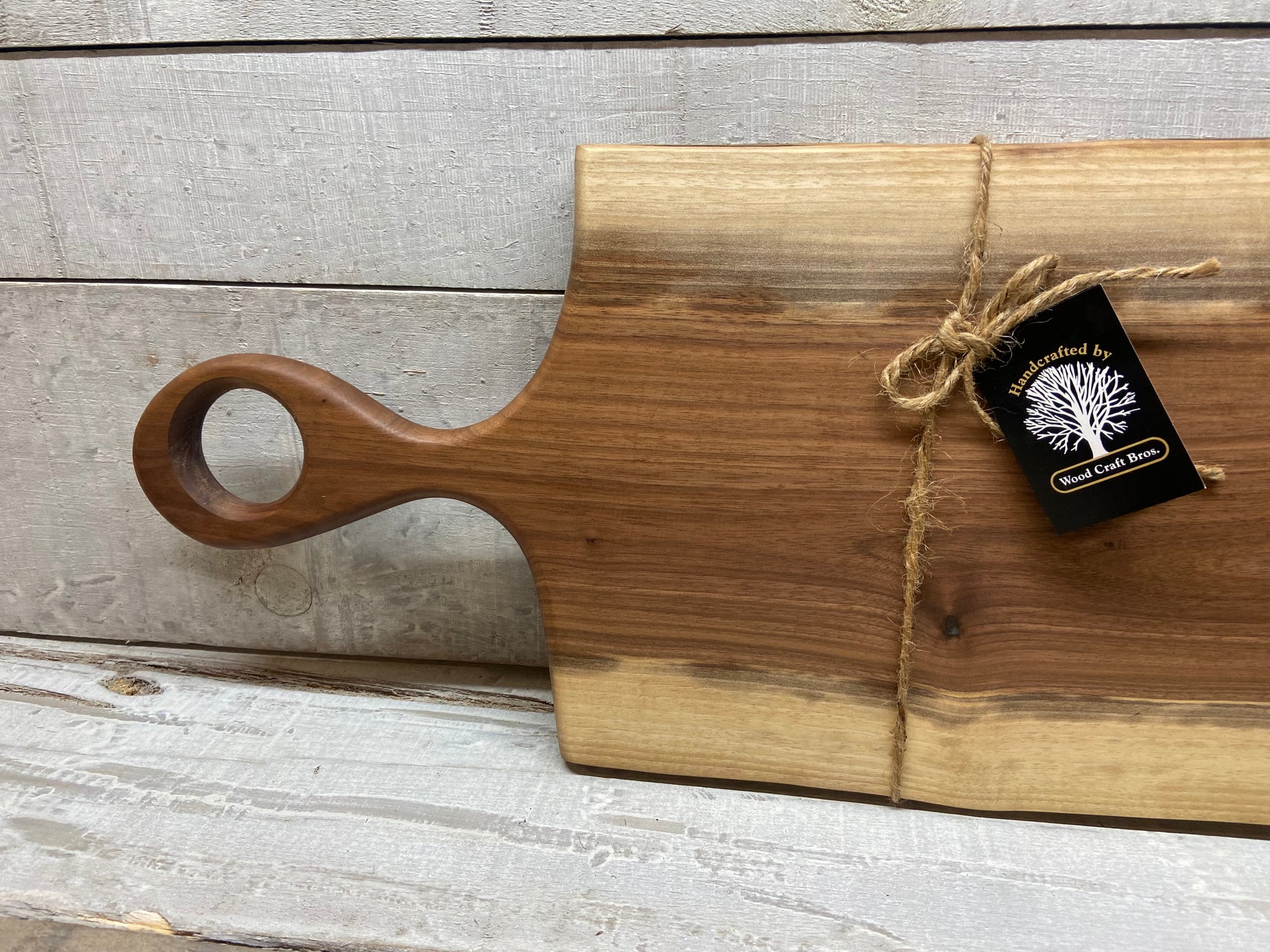 Live Edge Medium Serving Board (WBM622) Wood Craft Bros