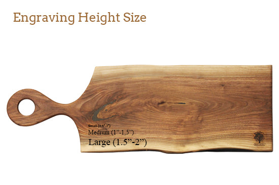 Live Edge Large Serving Board(L413)-Large Wood Charcuterie Board-Woodcraft Bros