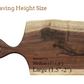 Live Edge Medium Wooden Serving Board (WBM724) | Wood Craft Bros