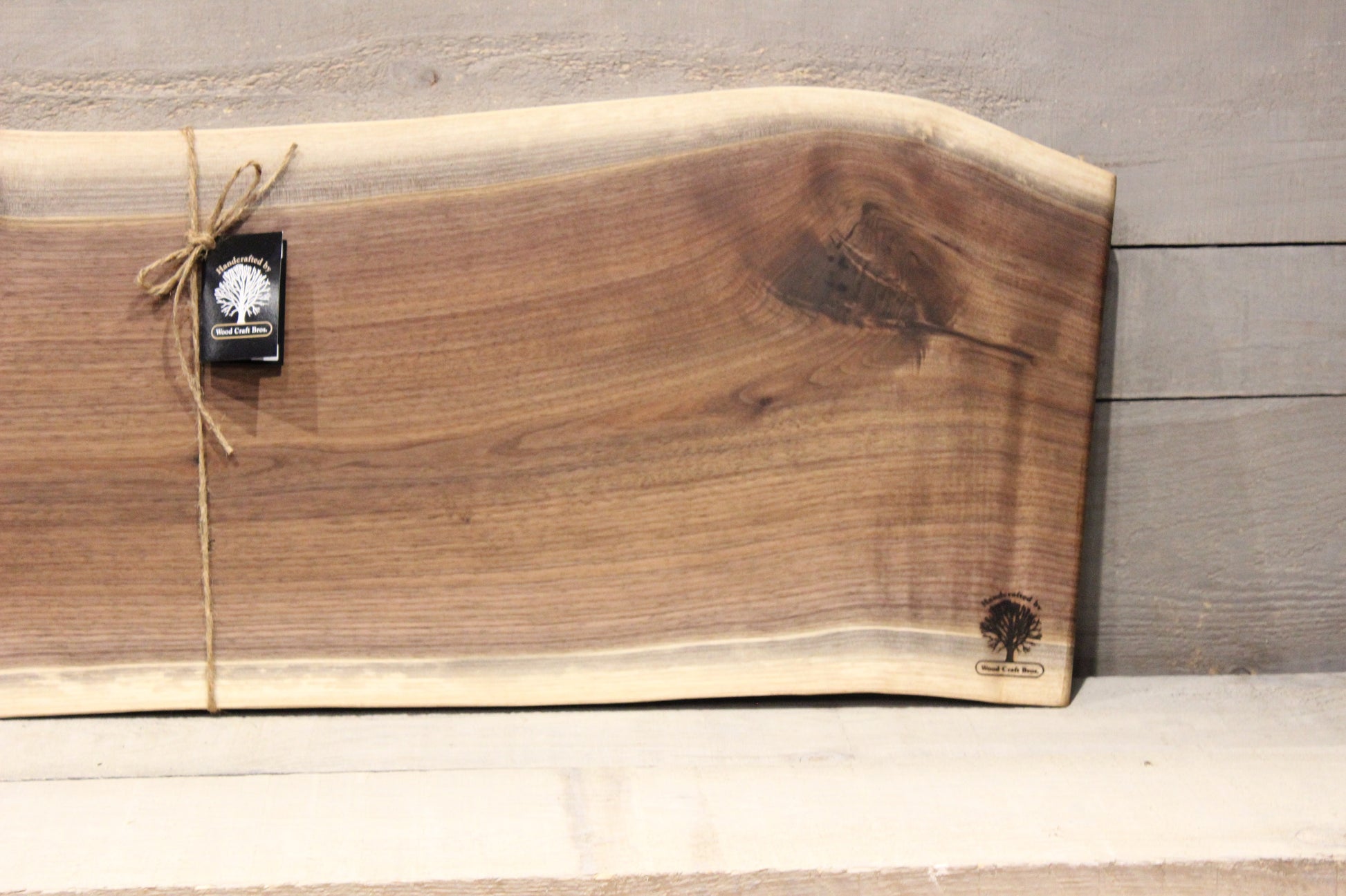 Live Edge Large Serving Board(WBL606)-Large Wood Charcuterie Board-Woodcraft Bros