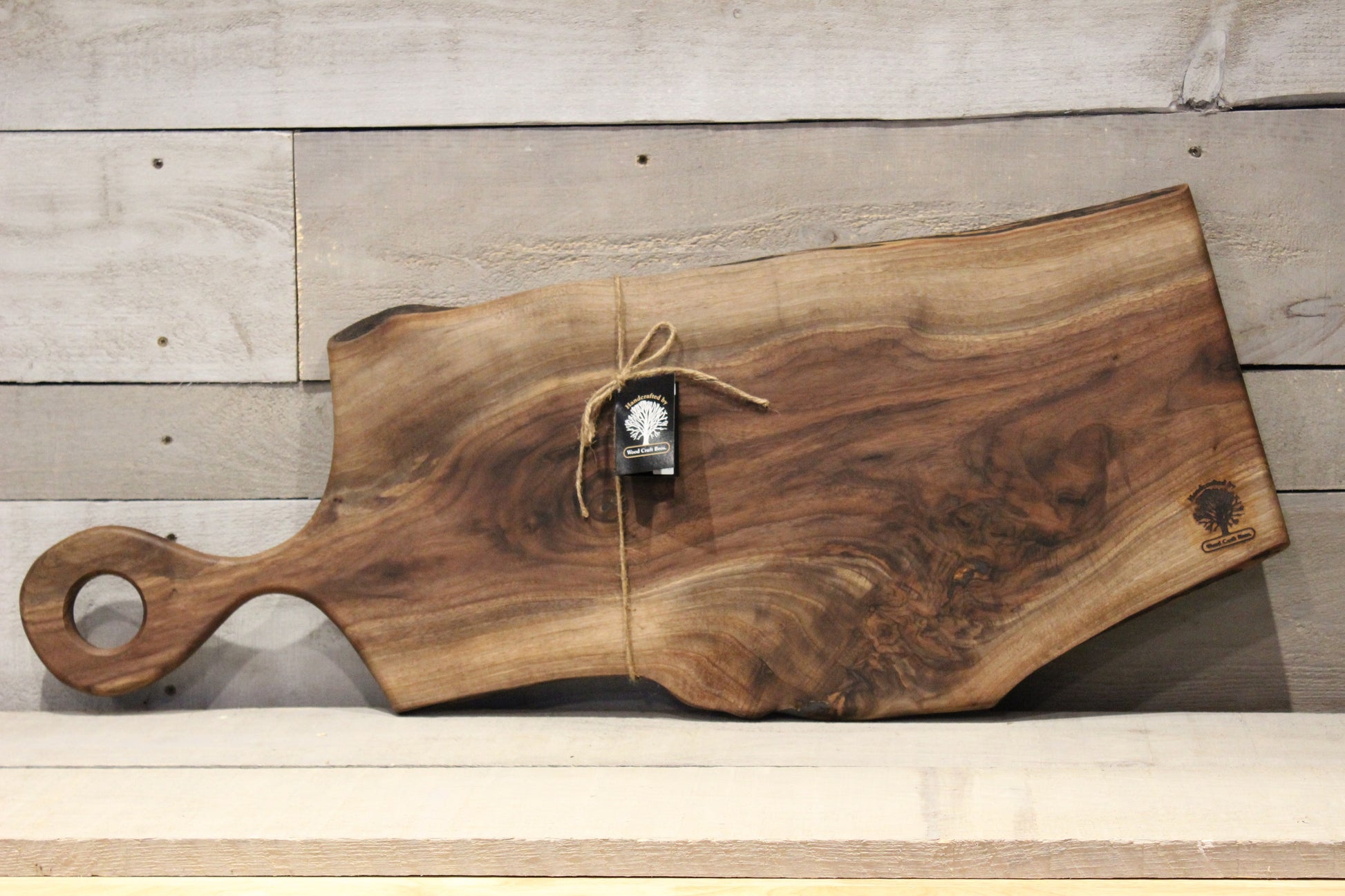 Live Edge Large Serving Board(WBL607)-Large Wood Charcuterie Board-Woodcraft Bros