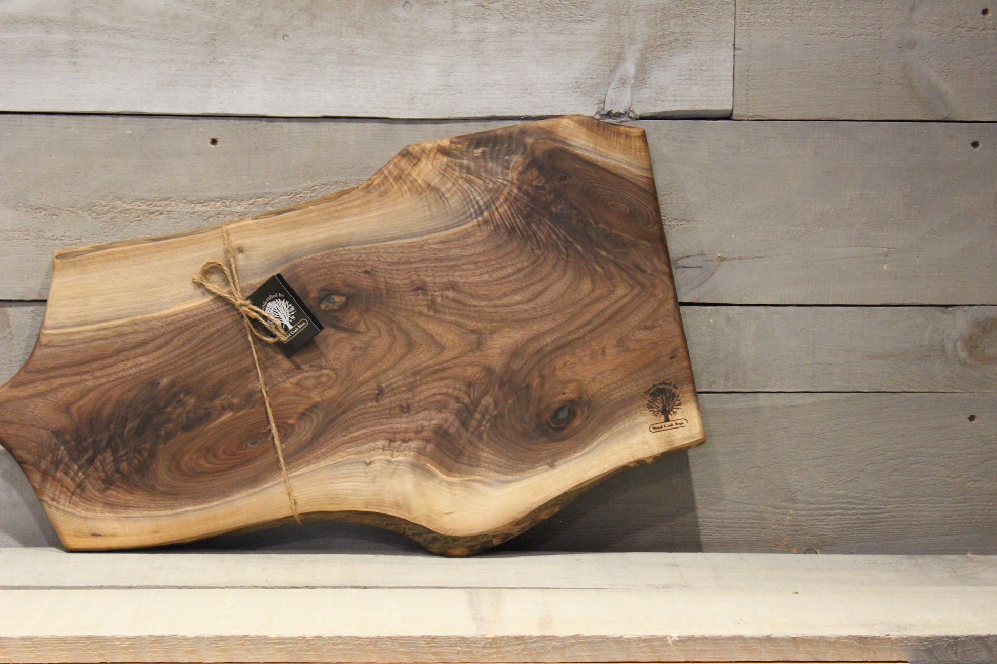 Live Edge Large Serving Board (WBL609)-Wooden Serving Board-Woodcraft Bros