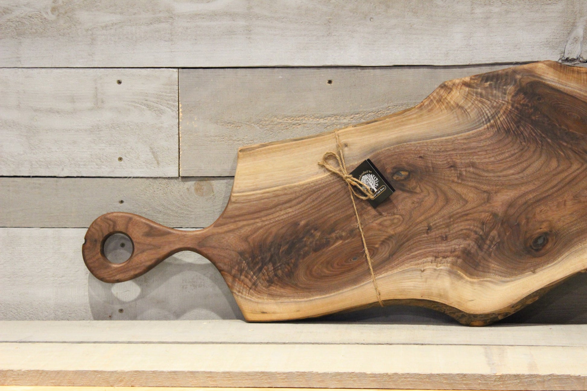 Live Edge Large Serving Board (WBL609)-Wooden Serving Board-Woodcraft Bros