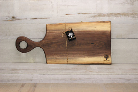 Live Edge Medium Serving Board (WBM702)-Wooden Cheese Tray-Woodcraft Bros