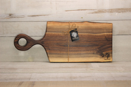 Live Edge Medium Serving Board (WBM709)-Wooden Cheese Tray-Woodcraft Bros