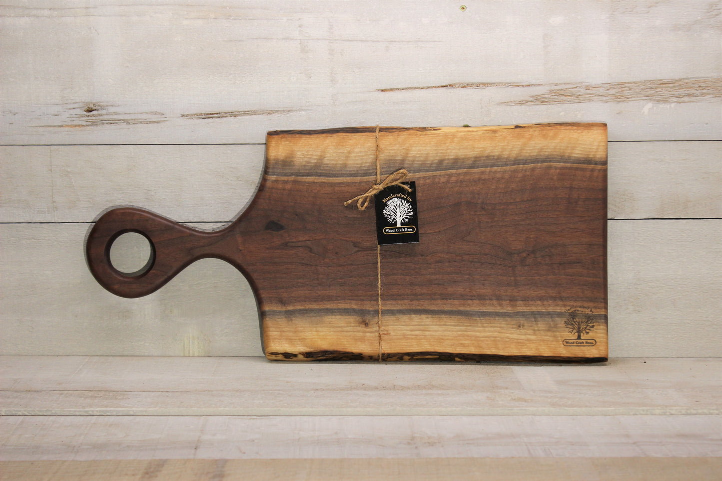 Live Edge Medium Wooden Serving Board (WBM711) | Woodcraft Bros