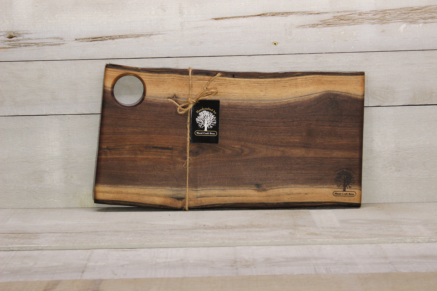 Live Edge Small Serving Board (WBS717)-Wine & Cheese Tray-Woodcraft Bros