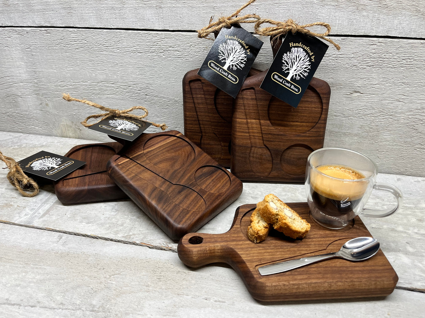 Wooden Serving Boards For Espresso | Woodcraft Bros