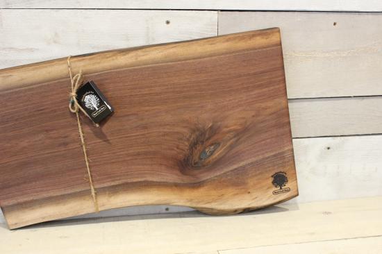 Live Edge Large Wooden Serving Board (L415)-Wine & Cheese Tray-Woodcraft Bros