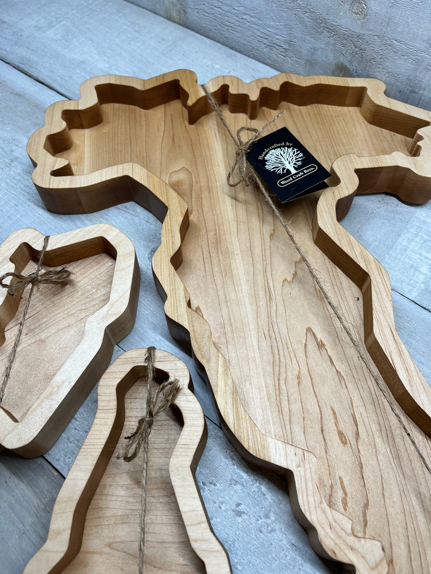 Italy Set-Wooden Platter Boards-Wooden Serving Boards-Woodcraft Bros
