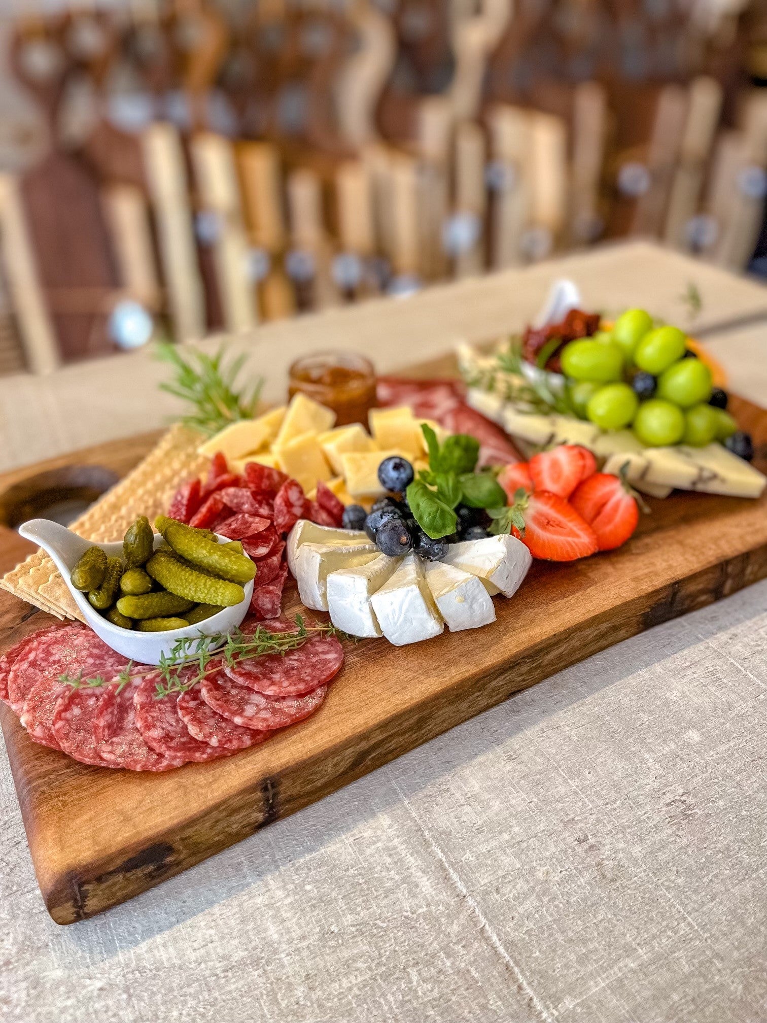 Live Edge Small Serving Board (WBS616)-Small Wooden Cheese Tray-Woodcraft Bros